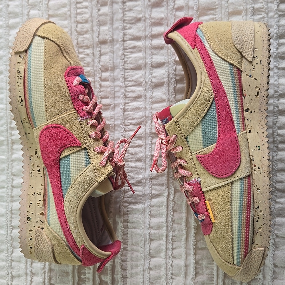 Nike Cortez x UNION LA Sesame Sneakers: Pink Teal RARE Women’s 7 - Picture 5 of 17